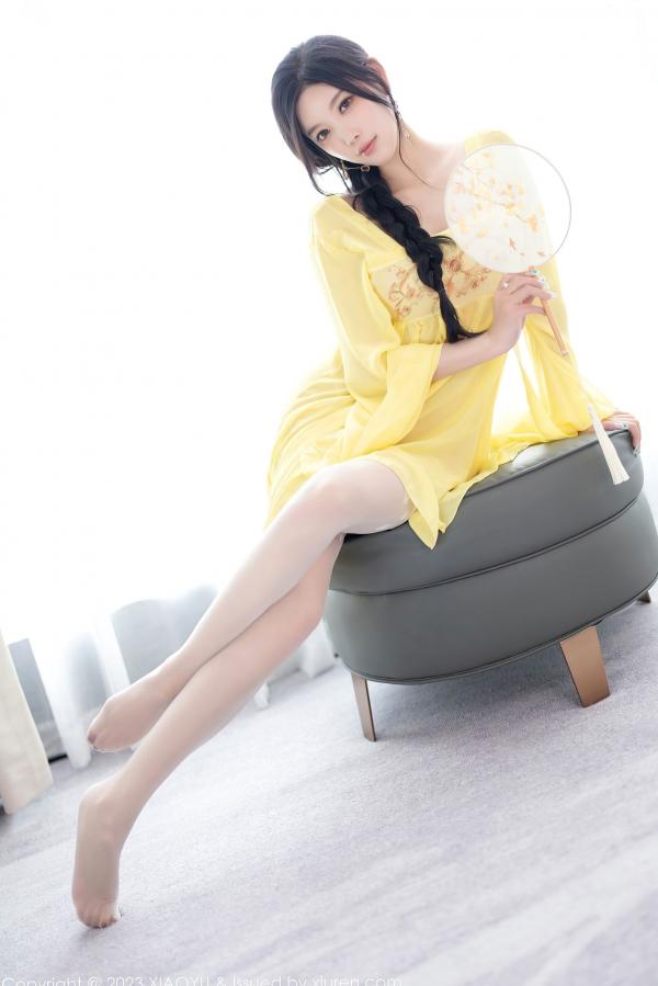 杨晨晨 sugar小甜心CC  XiaoYu语画界-1126-杨晨晨Yome：明媚亮黄居家私房写真，诱惑连衣短裙演绎极致美感，无圣光大尺度唯美视觉盛宴第64张图片