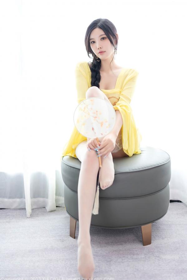 杨晨晨 sugar小甜心CC  XiaoYu语画界-1126-杨晨晨Yome：明媚亮黄居家私房写真，诱惑连衣短裙演绎极致美感，无圣光大尺度唯美视觉盛宴第65张图片