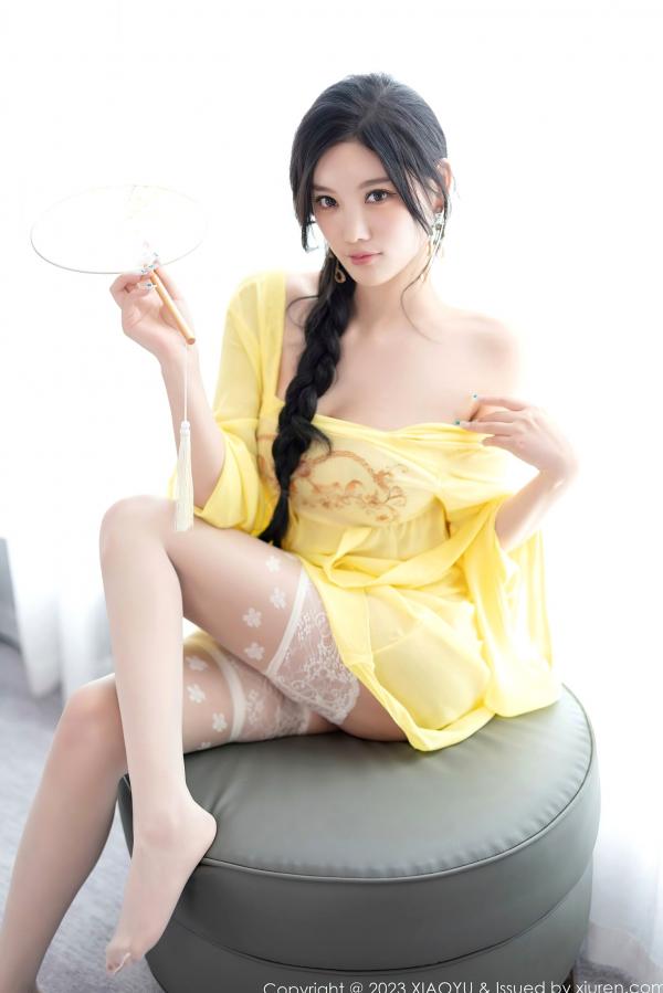杨晨晨 sugar小甜心CC  XiaoYu语画界-1126-杨晨晨Yome：明媚亮黄居家私房写真，诱惑连衣短裙演绎极致美感，无圣光大尺度唯美视觉盛宴第66张图片