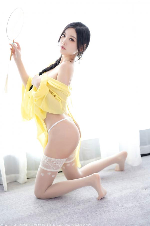 杨晨晨 sugar小甜心CC  XiaoYu语画界-1126-杨晨晨Yome：明媚亮黄居家私房写真，诱惑连衣短裙演绎极致美感，无圣光大尺度唯美视觉盛宴第67张图片
