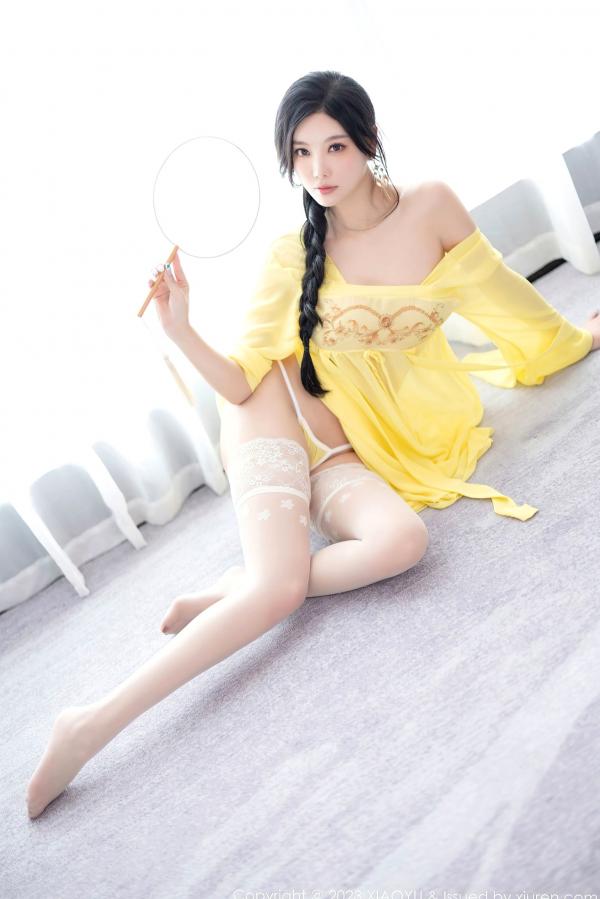 杨晨晨 sugar小甜心CC  XiaoYu语画界-1126-杨晨晨Yome：明媚亮黄居家私房写真，诱惑连衣短裙演绎极致美感，无圣光大尺度唯美视觉盛宴第73张图片