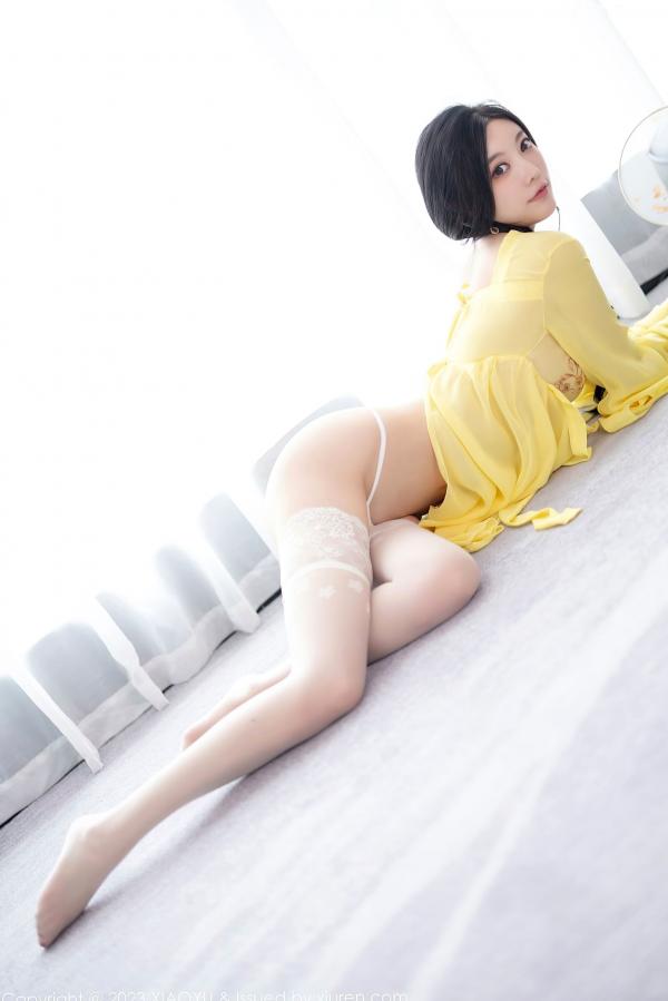 杨晨晨 sugar小甜心CC  XiaoYu语画界-1126-杨晨晨Yome：明媚亮黄居家私房写真，诱惑连衣短裙演绎极致美感，无圣光大尺度唯美视觉盛宴第74张图片