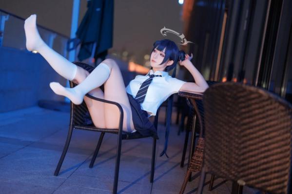    封疆疆v - 妃咲JK制服私房写真，蔚蓝档案夜景夜拍，清纯校服少女角色扮演[33P]第10张图片