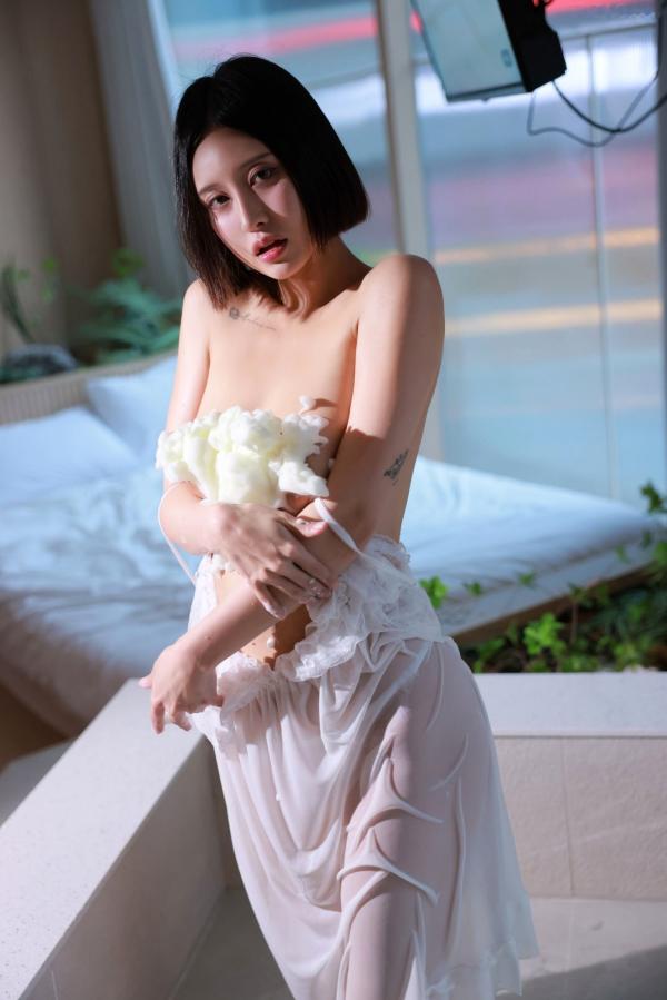    韩国美女Yuze-白色吊带睡衣浴室湿身诱惑-私房唯美写真-OASIS-SWEETBOX-Vol.35第81张图片