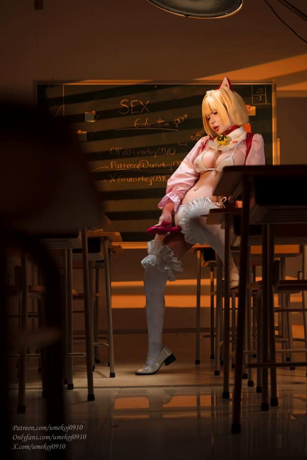    Umeko J - School Meo Meo 教室诱惑猫娘角色扮演 [82P]第8张图片