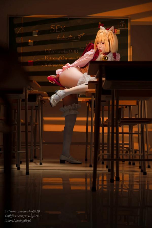    Umeko J - School Meo Meo 教室诱惑猫娘角色扮演 [82P]第9张图片