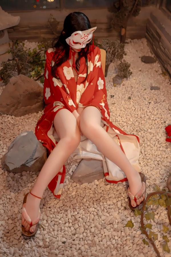   Bangni邦尼和服束缚写真：日式狐狸面具下的神秘诱惑，唯美与风情并存[93P]第22张图片