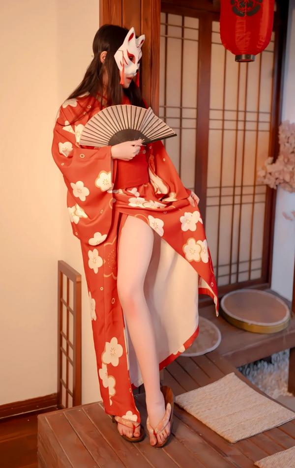    Bangni邦尼和服束缚写真：日式狐狸面具下的神秘诱惑，唯美与风情并存[93P]第32张图片