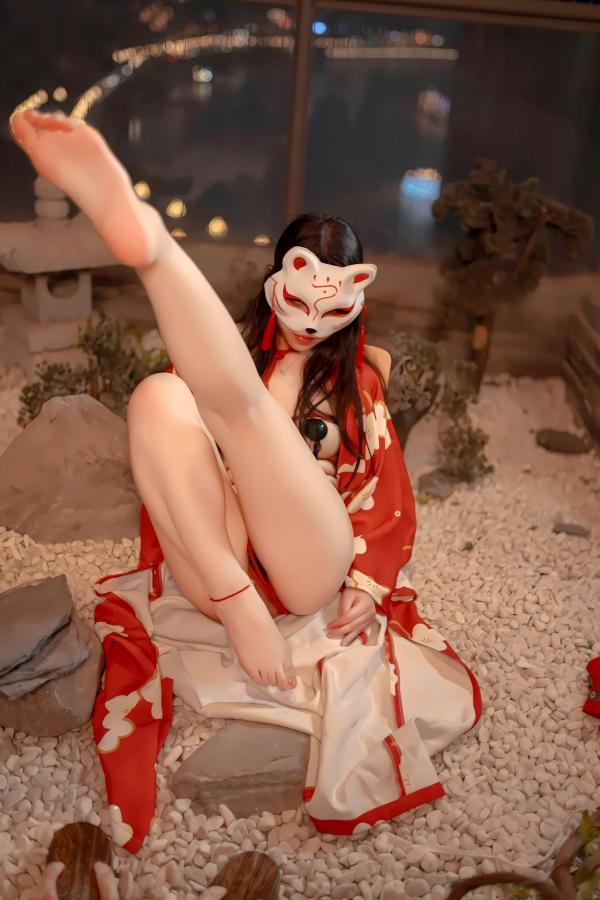    Bangni邦尼和服束缚写真：日式狐狸面具下的神秘诱惑，唯美与风情并存[93P]第36张图片