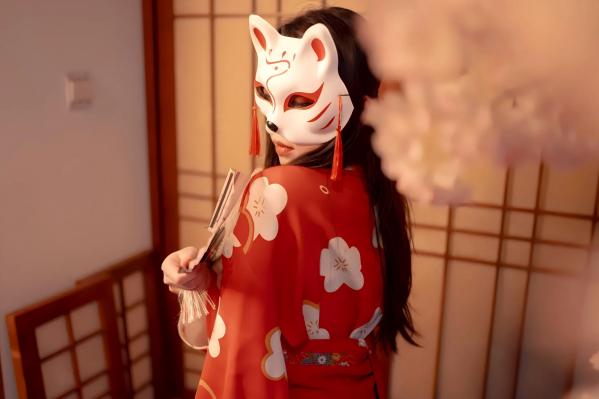    Bangni邦尼和服束缚写真：日式狐狸面具下的神秘诱惑，唯美与风情并存[93P]第42张图片