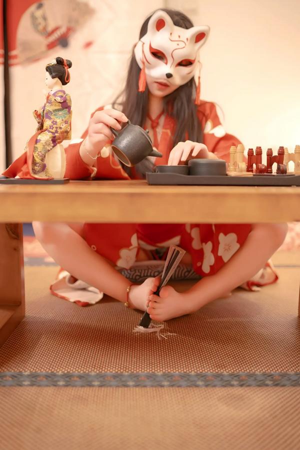    Bangni邦尼和服束缚写真：日式狐狸面具下的神秘诱惑，唯美与风情并存[93P]第78张图片