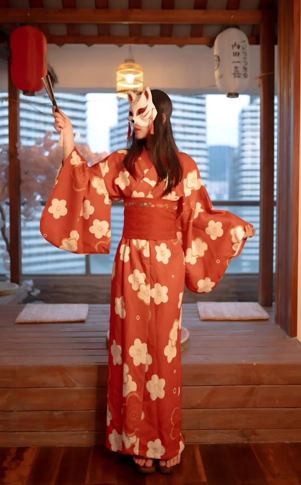    Bangni邦尼和服束缚写真：日式狐狸面具下的神秘诱惑，唯美与风情并存[93P]第89张图片