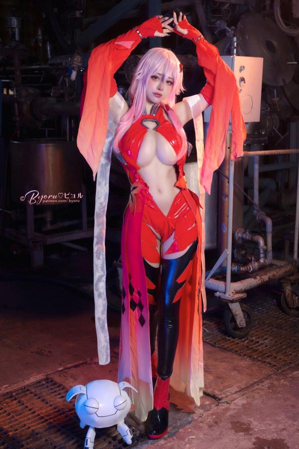    Byoru-Inori-Yuzuriha 楪祈Cosplay，超还原动漫红衣战装，极致性感，御姐风范，视觉盛宴第40张图片