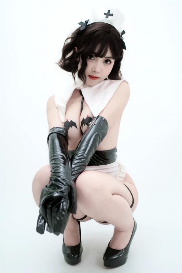    Bangni邦尼武装修女Cosplay演绎，大胆镂空制服诱惑，冷艳绝美私房大尺度写真第79张图片