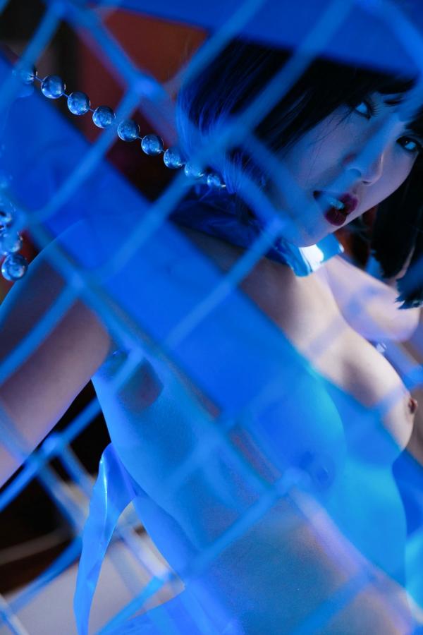    韩国美女Stella蓝胶带艺术写真-前卫冷艳大尺度私房照-梦幻蓝调视觉冲击-Dreamy Blue Tape Vol.4第44张图片