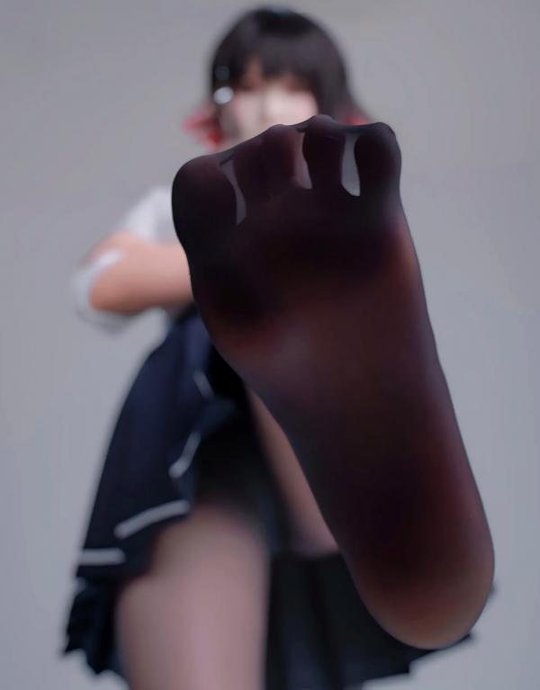    轩萧学姐 鲨鱼妹JK制服cos写真 绝美红瞳黑丝美腿[100P]第43张图片