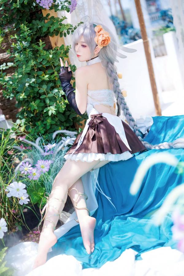    封疆疆v - 埃佛森cos写真，花海森系梦幻精灵少女，治愈系唯美古风，清新脱俗气质女神第5张图片