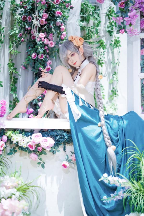    封疆疆v - 埃佛森cos写真，花海森系梦幻精灵少女，治愈系唯美古风，清新脱俗气质女神第6张图片