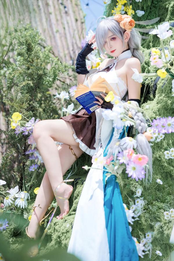    封疆疆v - 埃佛森cos写真，花海森系梦幻精灵少女，治愈系唯美古风，清新脱俗气质女神第7张图片