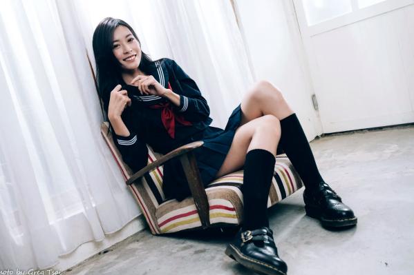    简喧 - 日系海军风学生制服迷人写真，清纯校服美少女的治愈系校园时光 [74P]第4张图片