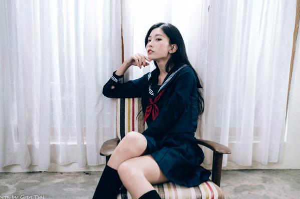    简喧 - 日系海军风学生制服迷人写真，清纯校服美少女的治愈系校园时光 [74P]第7张图片