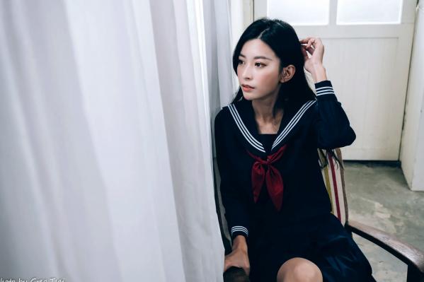    简喧 - 日系海军风学生制服迷人写真，清纯校服美少女的治愈系校园时光 [74P]第11张图片