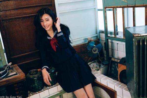    简喧 - 日系海军风学生制服迷人写真，清纯校服美少女的治愈系校园时光 [74P]第27张图片