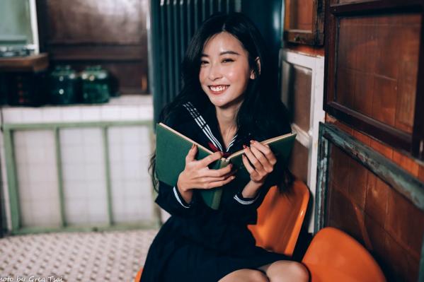    简喧 - 日系海军风学生制服迷人写真，清纯校服美少女的治愈系校园时光 [74P]第39张图片