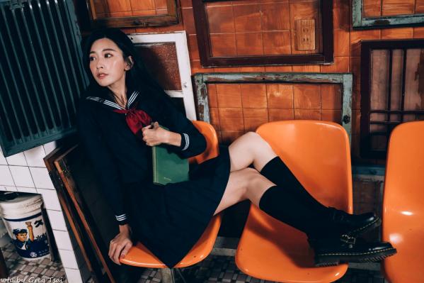    简喧 - 日系海军风学生制服迷人写真，清纯校服美少女的治愈系校园时光 [74P]第41张图片