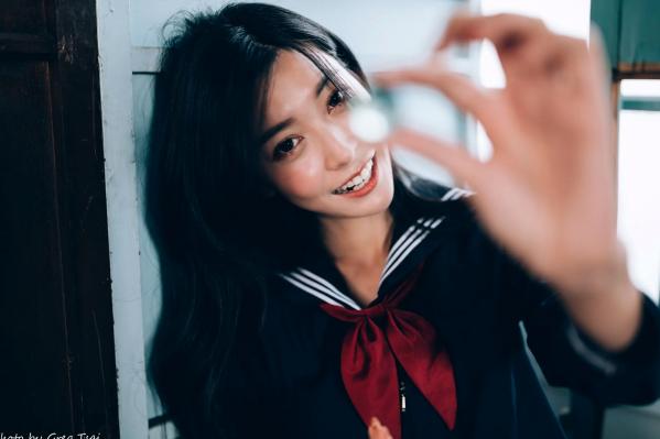    简喧 - 日系海军风学生制服迷人写真，清纯校服美少女的治愈系校园时光 [74P]第60张图片