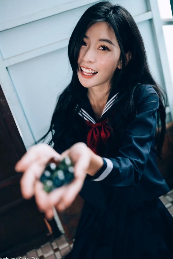    简喧 - 日系海军风学生制服迷人写真，清纯校服美少女的治愈系校园时光 [74P]第61张图片