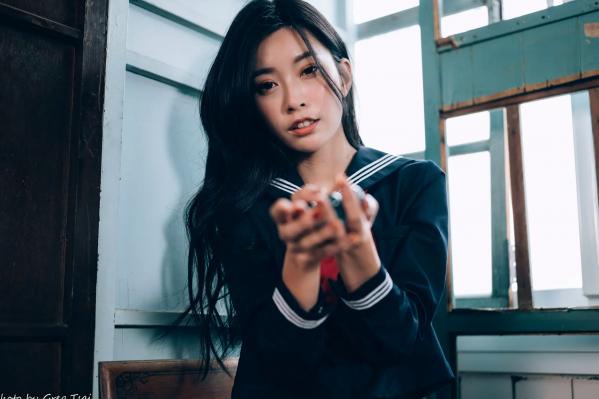    简喧 - 日系海军风学生制服迷人写真，清纯校服美少女的治愈系校园时光 [74P]第62张图片