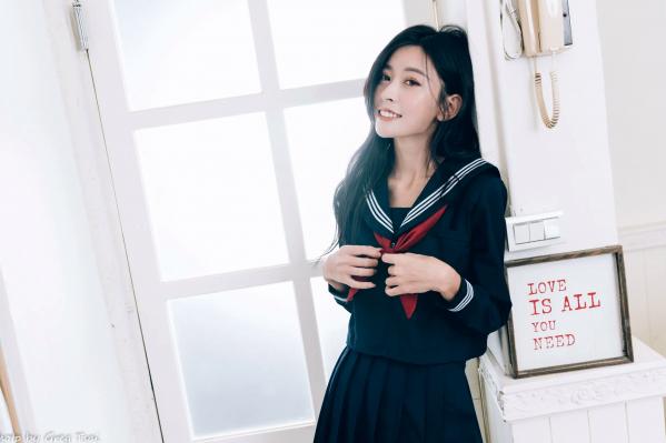    简喧 - 日系海军风学生制服迷人写真，清纯校服美少女的治愈系校园时光 [74P]第65张图片