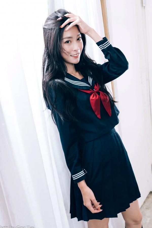    简喧 - 日系海军风学生制服迷人写真，清纯校服美少女的治愈系校园时光 [74P]第69张图片