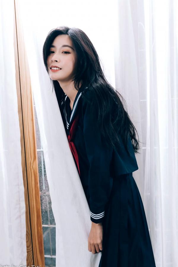    简喧 - 日系海军风学生制服迷人写真，清纯校服美少女的治愈系校园时光 [74P]第70张图片