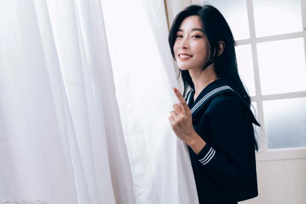    简喧 - 日系海军风学生制服迷人写真，清纯校服美少女的治愈系校园时光 [74P]第71张图片