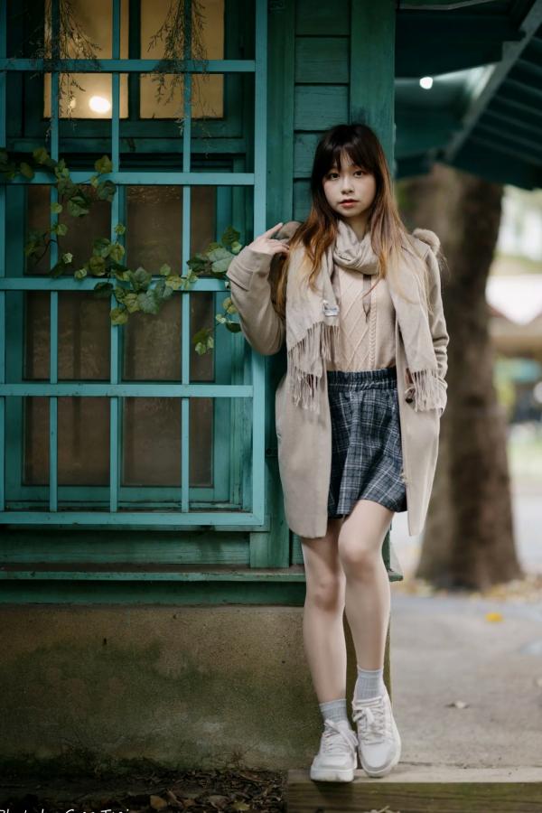    畊畊 - 台大校园清新写真，甜美少女的秋日治愈系漫步之旅 [112P]第16张图片