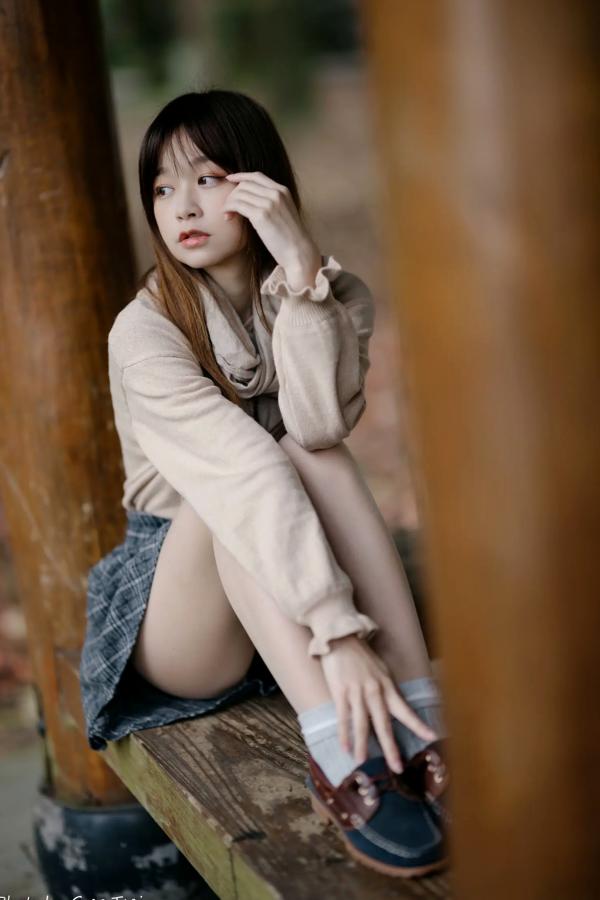   畊畊 - 台大校园清新写真，甜美少女的秋日治愈系漫步之旅 [112P]第40张图片