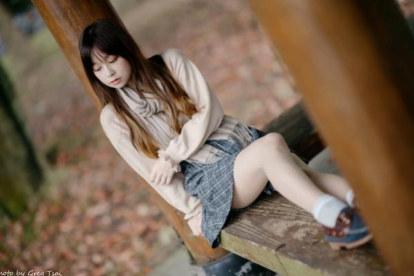    畊畊 - 台大校园清新写真，甜美少女的秋日治愈系漫步之旅 [112P]第42张图片