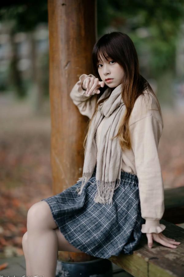    畊畊 - 台大校园清新写真，甜美少女的秋日治愈系漫步之旅 [112P]第47张图片