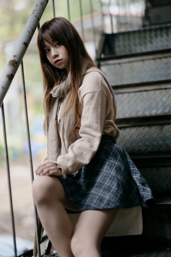    畊畊 - 台大校园清新写真，甜美少女的秋日治愈系漫步之旅 [112P]第88张图片