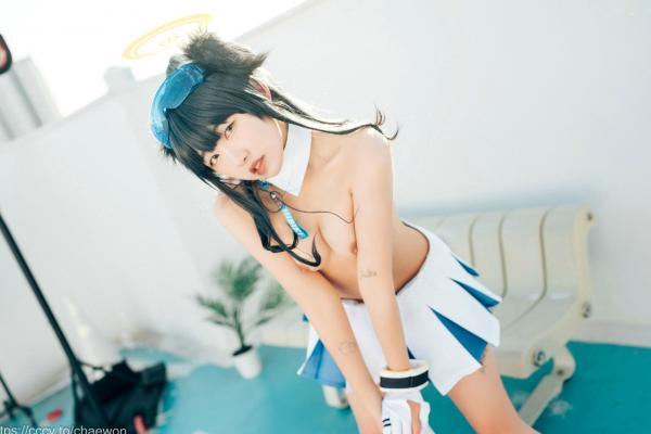    韩国美女SonSon Cosplay舰队收藏响Hibiki，网球场运动风制服诱惑，元气少女的清纯与野性碰撞，顶级视觉盛宴第94张图片