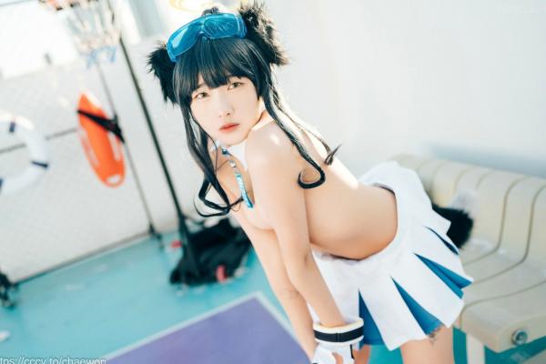   韩国美女SonSon Cosplay舰队收藏响Hibiki，网球场运动风制服诱惑，元气少女的清纯与野性碰撞，顶级视觉盛宴第95张图片