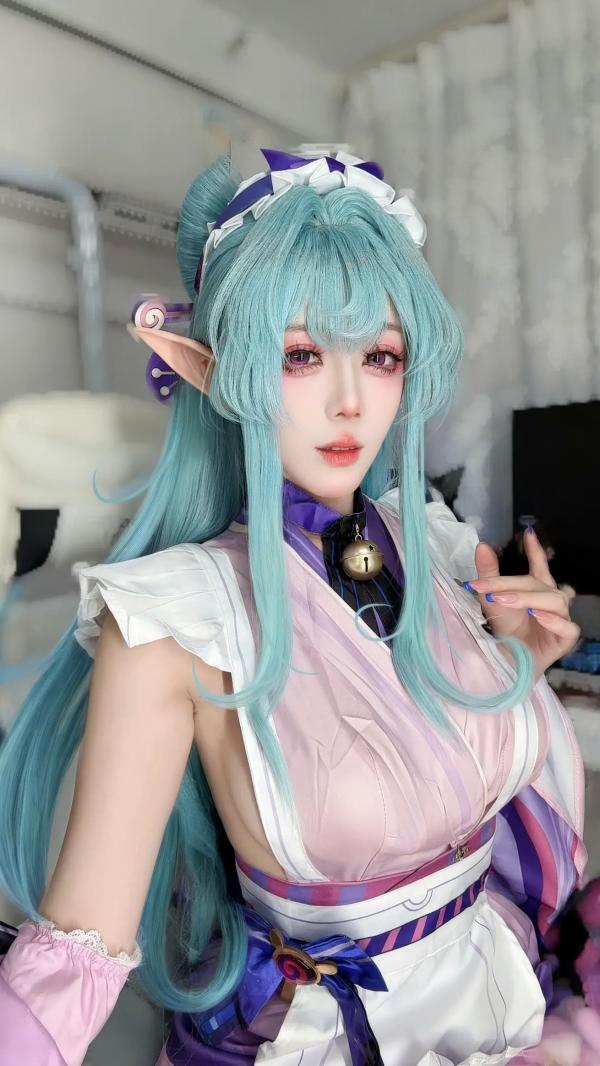    九言《梦见月瑞希》角色扮演：火辣cosplay突破次元壁，极致尺度还原动漫美少女的诱惑视觉盛宴第29张图片