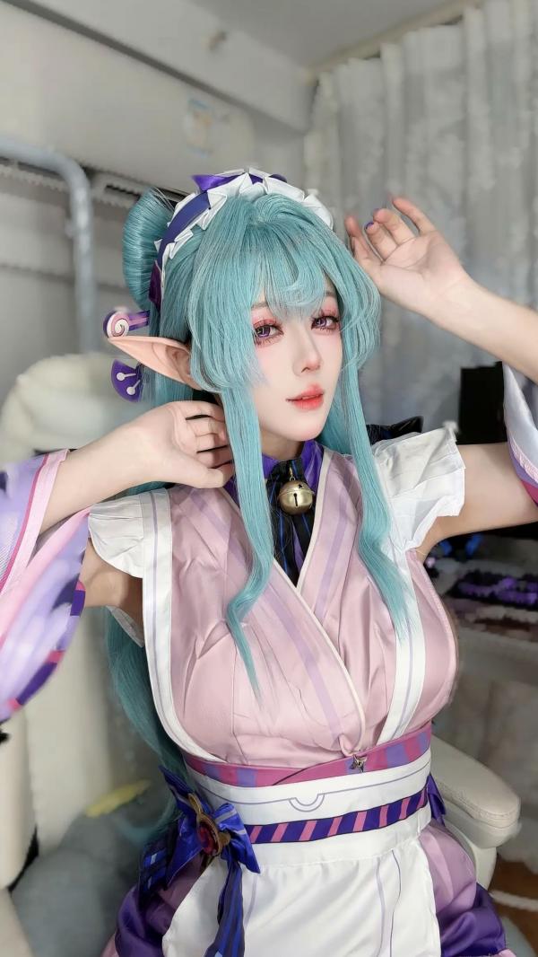    九言《梦见月瑞希》角色扮演：火辣cosplay突破次元壁，极致尺度还原动漫美少女的诱惑视觉盛宴第30张图片
