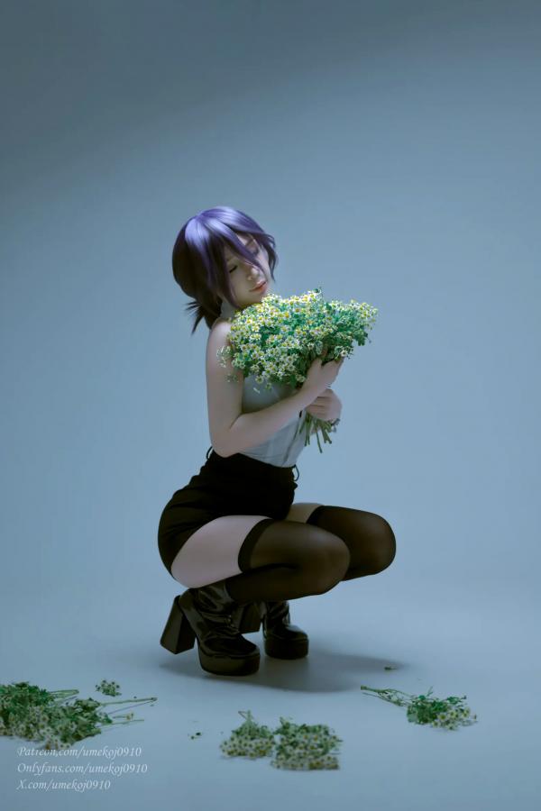    Umeko J - Reze Chainsaw Man 蕾塞COSPLAY精选：电锯人高颜值女神，冷艳短发制服诱惑与性感私房写真 [103P]第5张图片