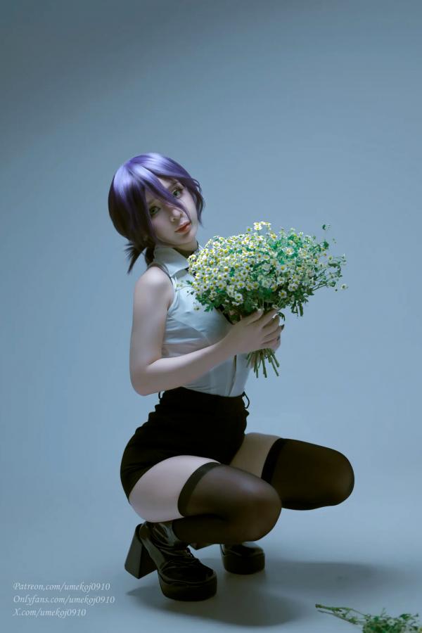    Umeko J - Reze Chainsaw Man 蕾塞COSPLAY精选：电锯人高颜值女神，冷艳短发制服诱惑与性感私房写真 [103P]第7张图片