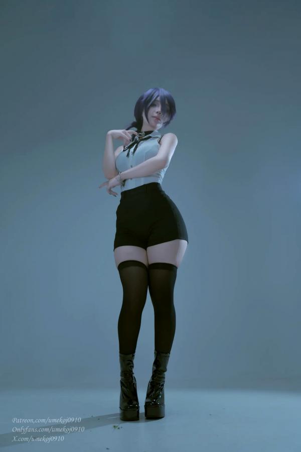    Umeko J - Reze Chainsaw Man 蕾塞COSPLAY精选：电锯人高颜值女神，冷艳短发制服诱惑与性感私房写真 [103P]第10张图片