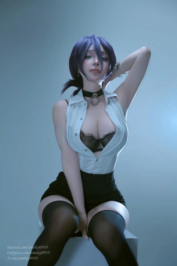    Umeko J - Reze Chainsaw Man 蕾塞COSPLAY精选：电锯人高颜值女神，冷艳短发制服诱惑与性感私房写真 [103P]第15张图片
