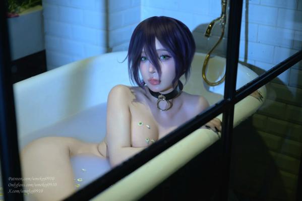    Umeko J - Reze Chainsaw Man 蕾塞COSPLAY精选：电锯人高颜值女神，冷艳短发制服诱惑与性感私房写真 [103P]第52张图片